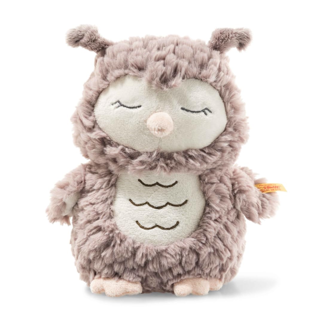 616SqHzTOOL Steiff Kuscheltier Ollie Eule, Süßes Stofftier, Jungen, Mädchen & Babys ab 0 Monaten, Friends, Plüschtier 23 cm, Beige – Bild 1